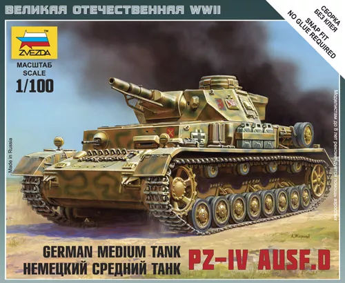 Zvezda - German Medium Tank PZ-IV Ausf.D